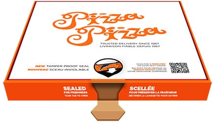 Pizza Pizza reveals new tamper-proof pizza box design