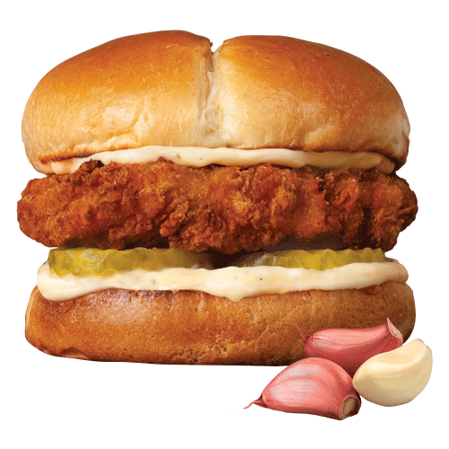 Creamy Garlic Chicken Sandwich